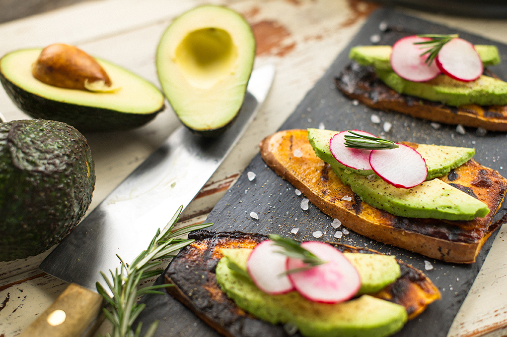 Grilled Sweet Potato and Avocado Recipe Foreman
